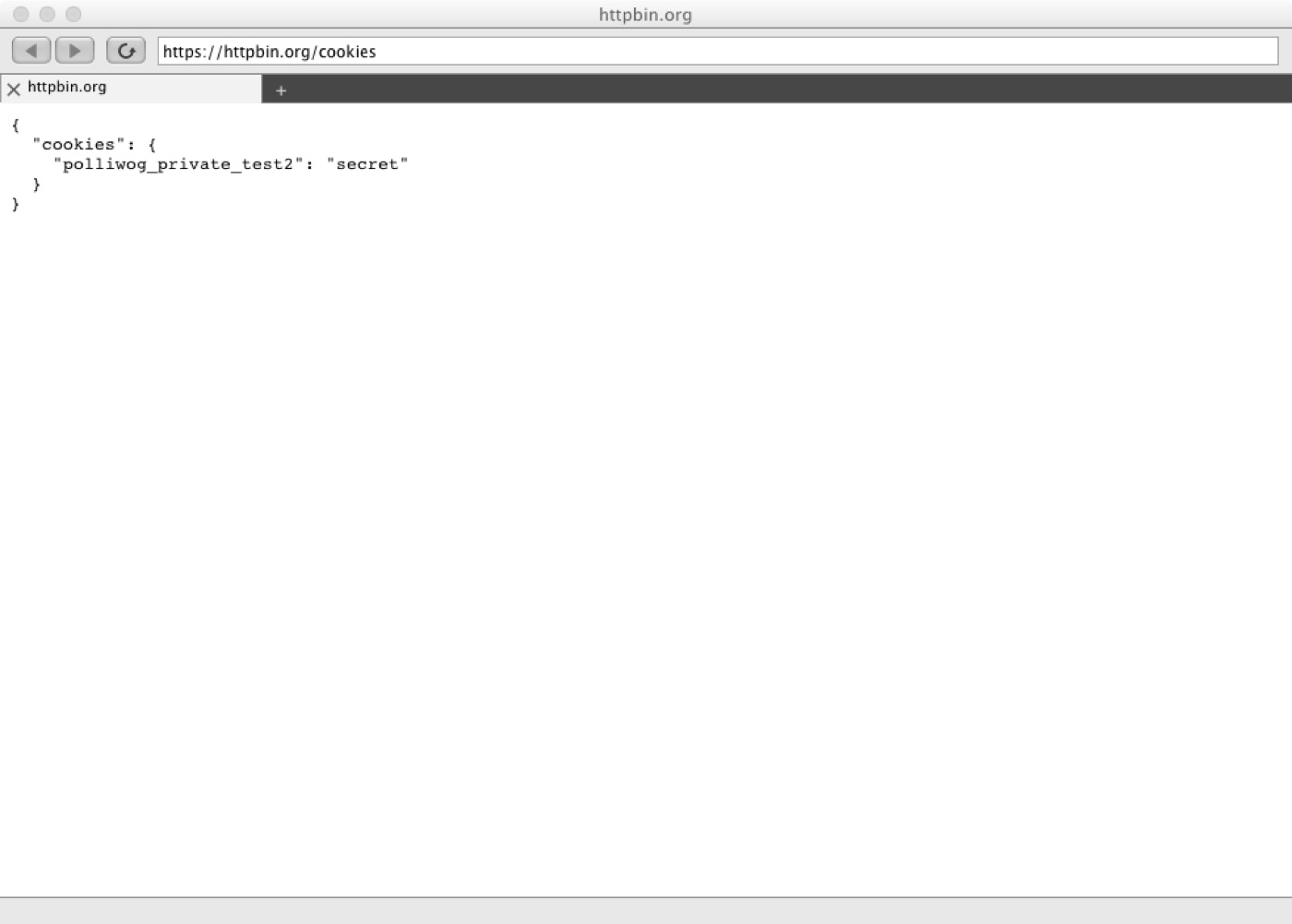 A private browsing window